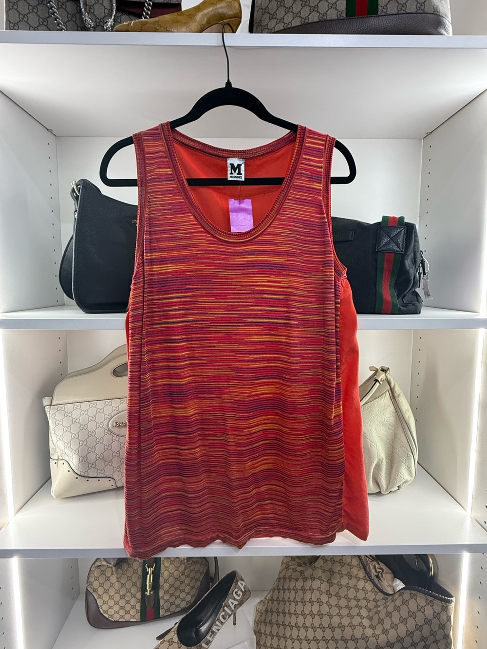 Missoni Sleevless Stripe Knit Top
